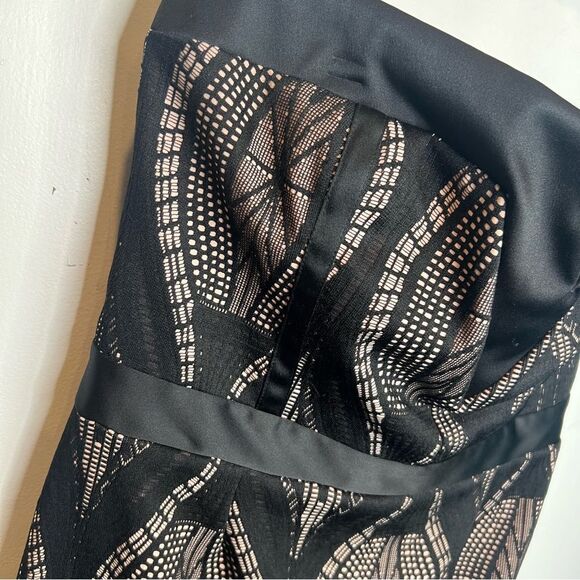 River island strapless evening wear cute plus size midi dress wedding guest - Picture 5 of 11